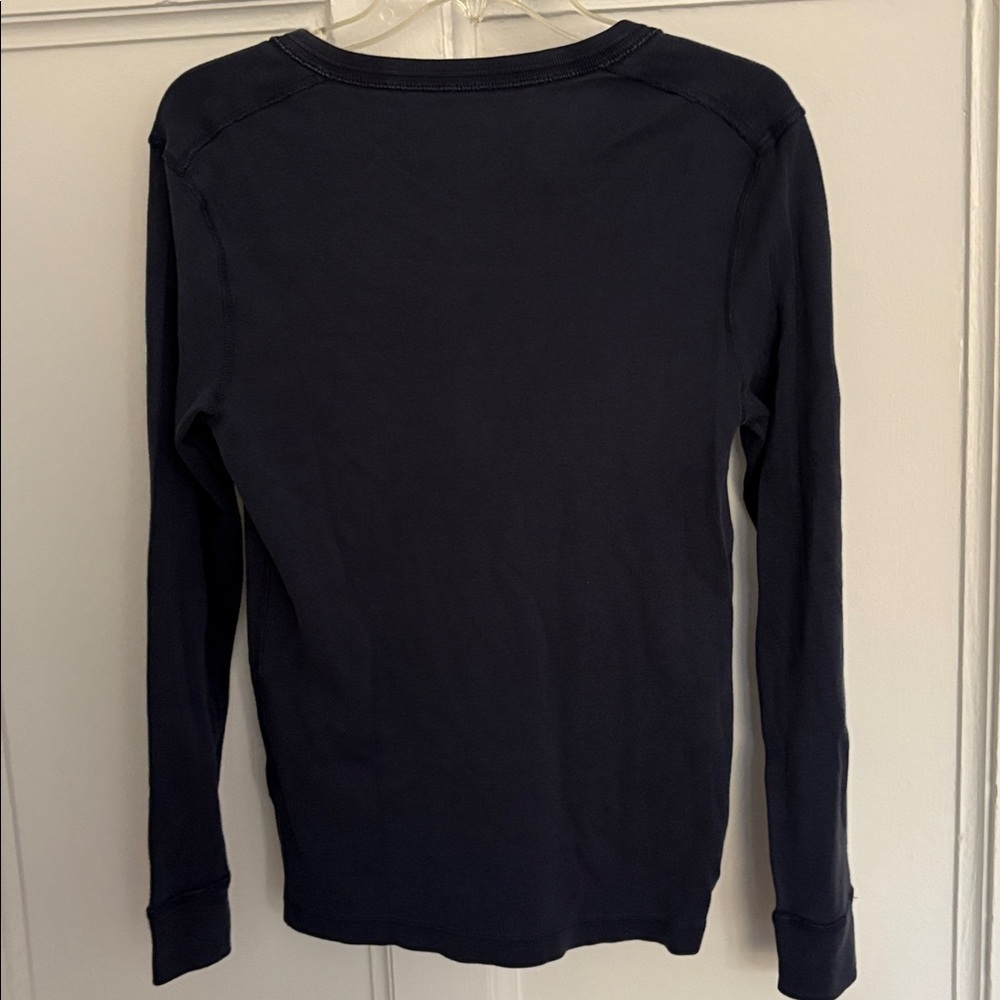 J.Crew Henley - Gray Long Sleeve Henley Shirt - Picture 4 of 5